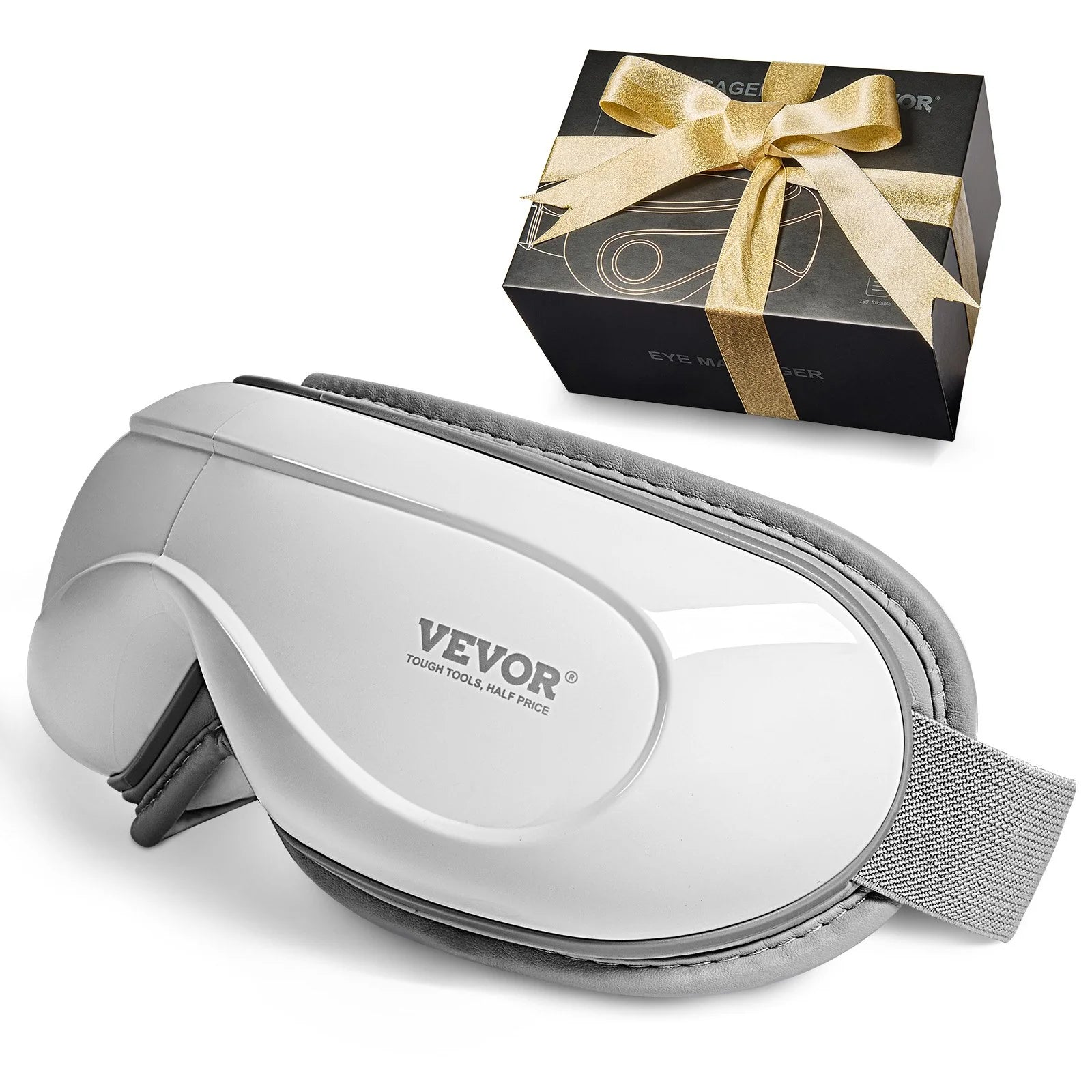 VEVOR Heated Eye Massager Eye Care Device 5 Modes Bluetooth Music 180¡Ã Foldable